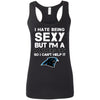 I Hate Being Sexy But I'm Fan So I Can't Help It Carolina Panthers Black T Shirts