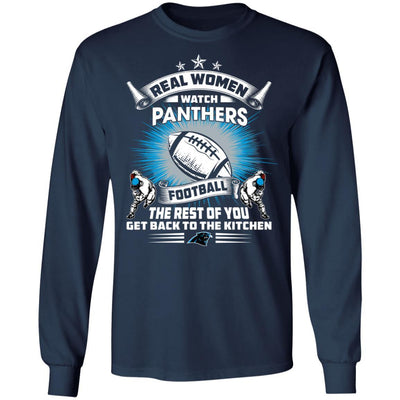 Funny Gift Real Women Watch Carolina Panthers T Shirt