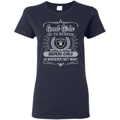 Good Girls Go To Heaven Oakland Raiders Girls T Shirts