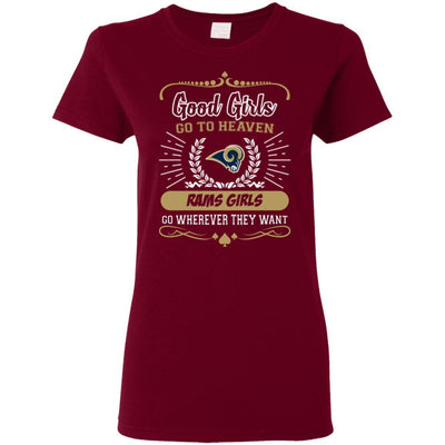 Good Girls Go To Heaven Los Angeles Rams Girls T Shirts