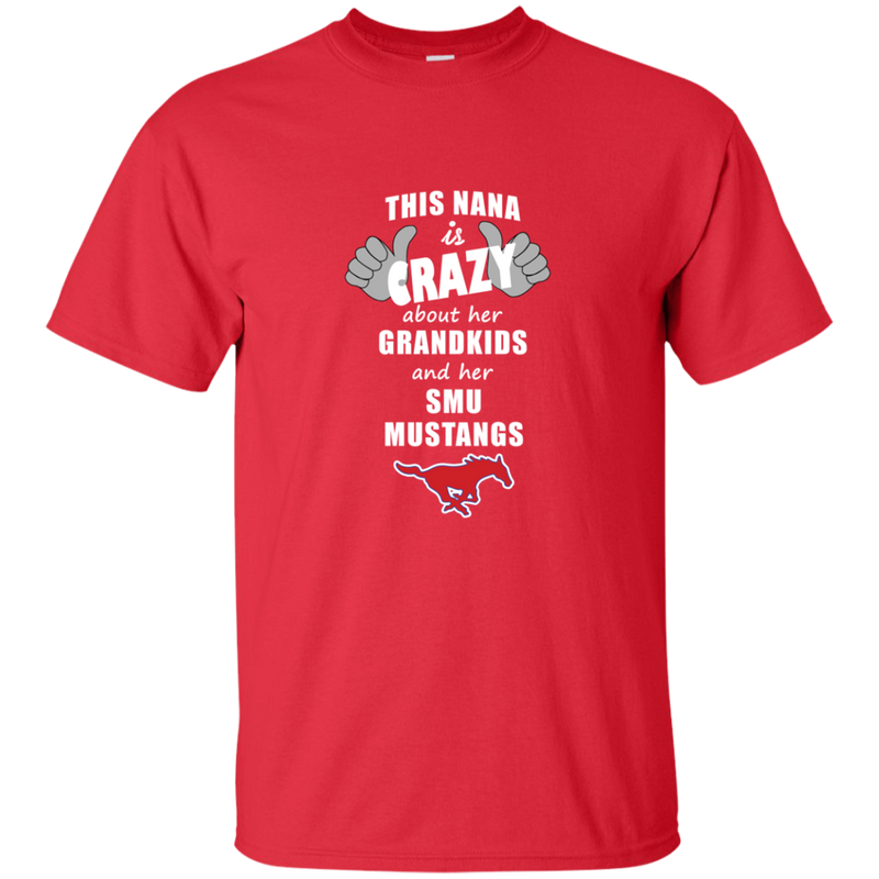 This Nana Is Crazy About Her Grandkids And Her SMU Mustangs T Shirts