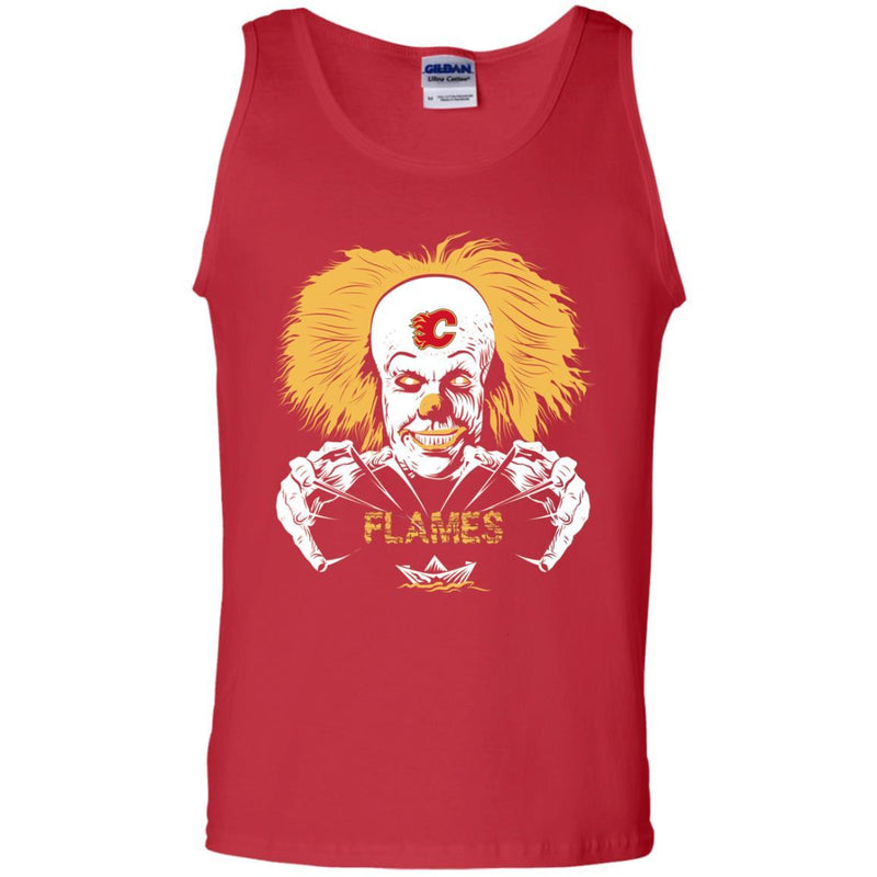 IT Horror Movies Calgary Flames T Shirts