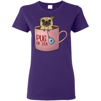 Pug Of Tea Pug T Shirts