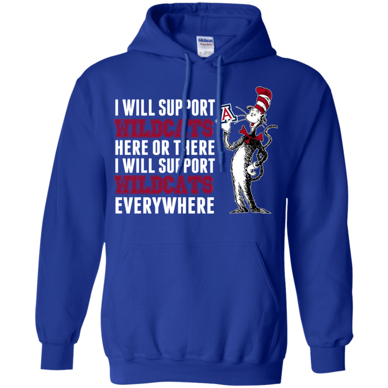 I Will Support Everywhere Arizona Wildcats T Shirts