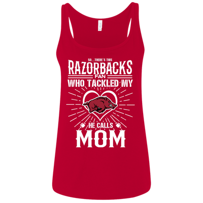 He Calls Mom Who Tackled My Arkansas Razorbacks T Shirts