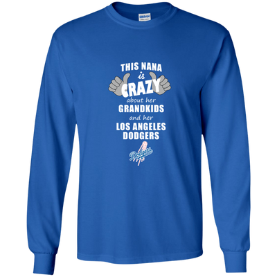 This Nana Is Crazy About Her Grandkids And Her Los Angeles Dodgers T Shirts