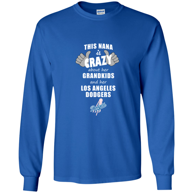 This Nana Is Crazy About Her Grandkids And Her Los Angeles Dodgers T Shirts