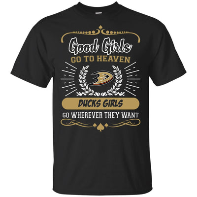 Good Girls Go To Heaven Anaheim Ducks Girls T Shirts