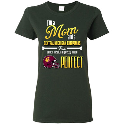 Cool Pretty Perfect Mom Fan Central Michigan Chippewas T Shirt