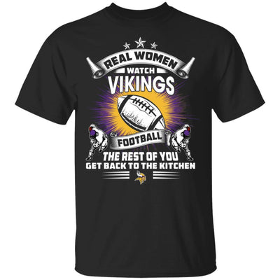 Funny Gift Real Women Watch Minnesota Vikings T Shirt