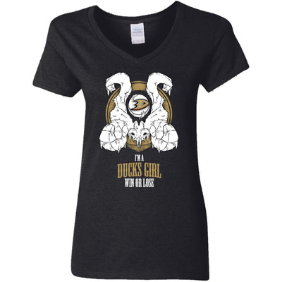 Anaheim Ducks Girl Win Or Lose T Shirts