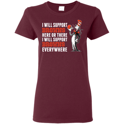 I Will Support Everywhere Cleveland Browns T Shirts