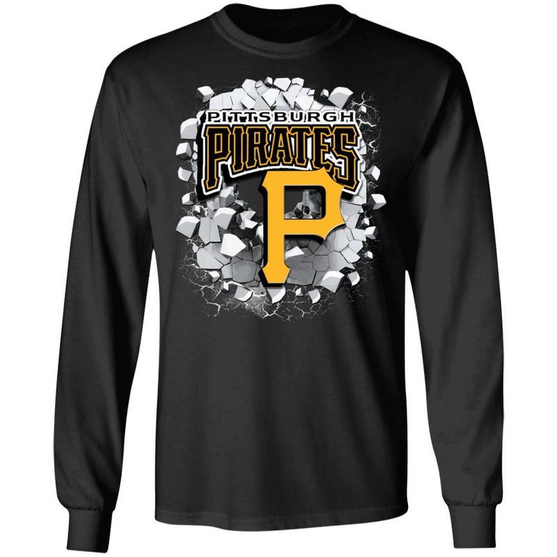 Colorful Earthquake Art Pittsburgh Pirates T Shirt