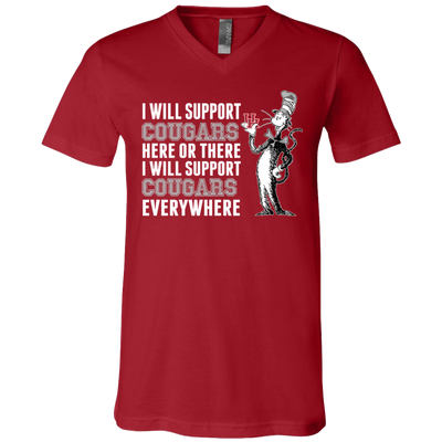 I Will Support Everywhere Houston Cougars T Shirts