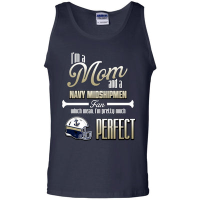 Cool Pretty Perfect Mom Fan Navy Midshipmen T Shirt