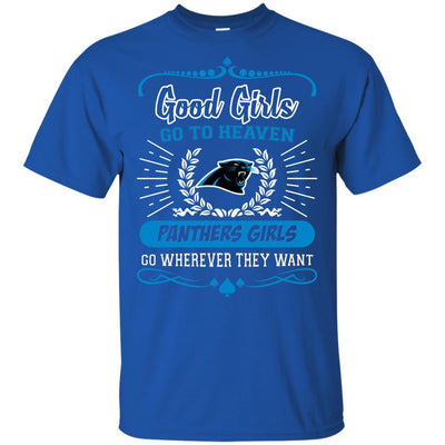 Good Girls Go To Heaven Carolina Panthers Girls T Shirts