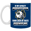 My Loyalty And Your Lack Of Taste Notre Dame Fighting Irish Mugs