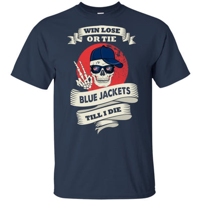 Skull Say Hi Columbus Blue Jackets T Shirts