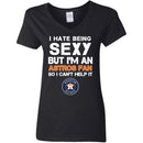 I Hate Being Sexy But I'm Fan So I Can't Help It Houston Astros Orange T Shirts
