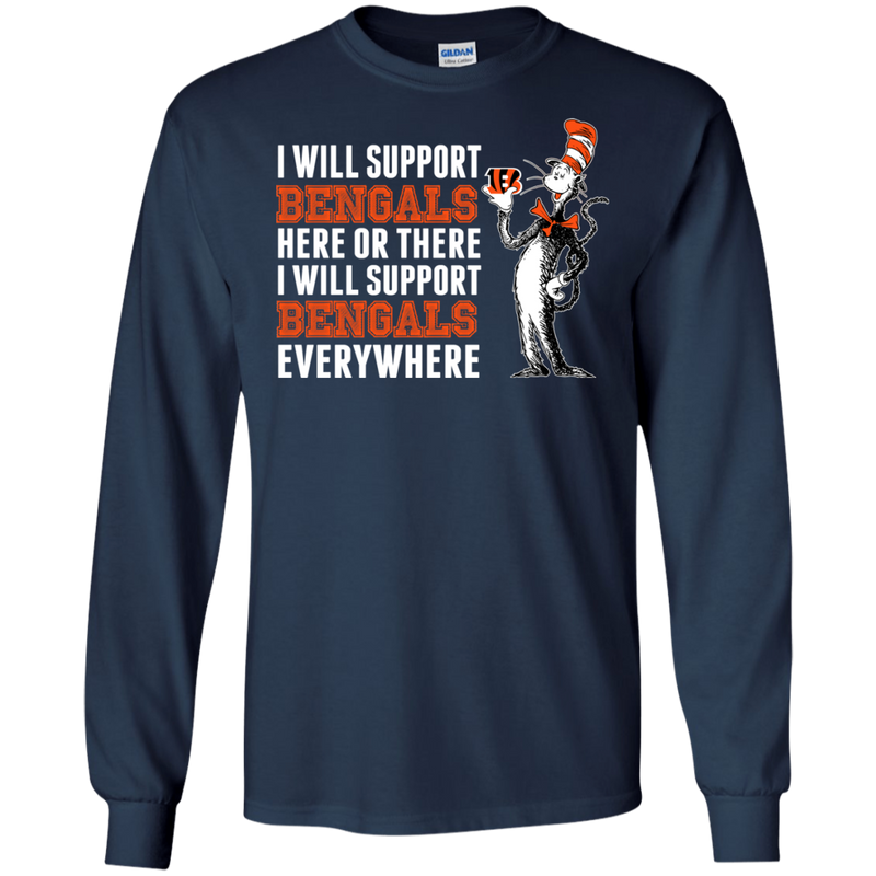 I Will Support Everywhere Cincinnati Bengals T Shirts