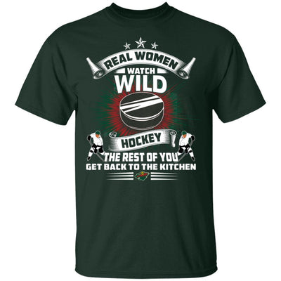 Funny Gift Real Women Watch Minnesota Wild T Shirt