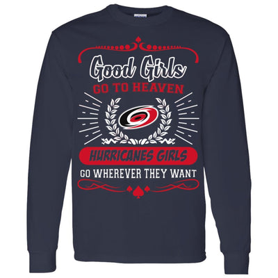 Good Girls Go To Heaven Carolina Hurricanes Girls T Shirts