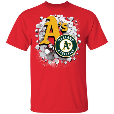 Colorful Earthquake Art Oakland Athletics T Shirt