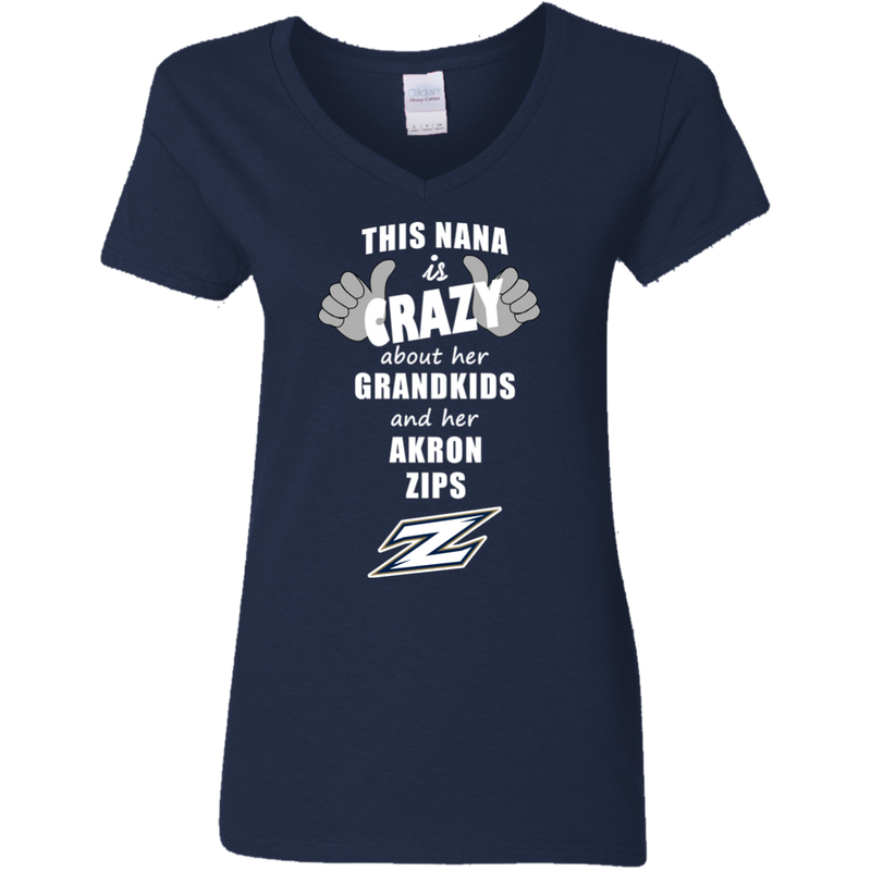 This Nana Is Crazy About Her Grandkids And Her Akron Zips T Shirts