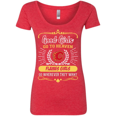 Good Girls Go To Heaven Calgary Flames Girls T Shirts