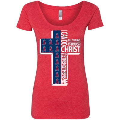 Gorgeous I Can Do All Things Through Christ Los Angeles Angels T Shirts