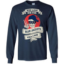 Skull Say Hi Columbus Blue Jackets T Shirts