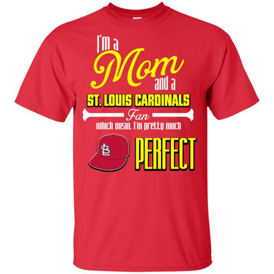 Cool Pretty Perfect Mom Fan St. Louis Cardinals T Shirt