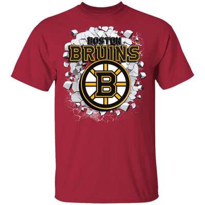 Colorful Earthquake Art Boston Bruins T Shirt