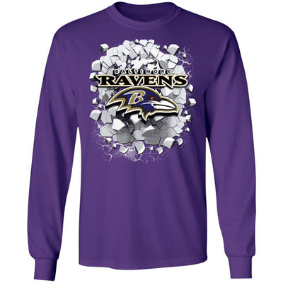 Colorful Earthquake Art Baltimore Ravens T Shirt