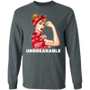 Beautiful Girl Unbreakable Go Detroit Red Wings T Shirt