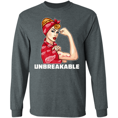 Beautiful Girl Unbreakable Go Detroit Red Wings T Shirt