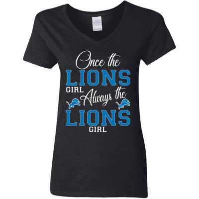 Always The Detroit Lions Girl T Shirts