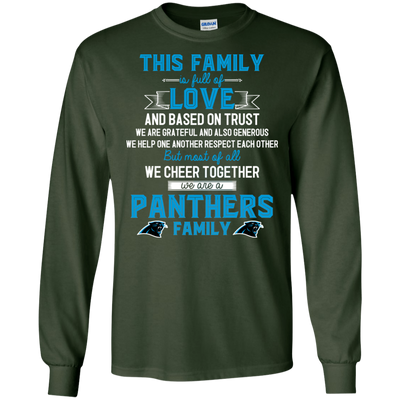 We Are A Carolina Panthers Family T Shirt