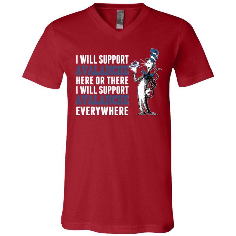 I Will Support Everywhere Colorado Avalanche T Shirts