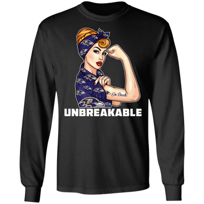 Beautiful Girl Unbreakable Go Baltimore Ravens T Shirt