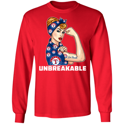 Beautiful Girl Unbreakable Go Texas Rangers T Shirt