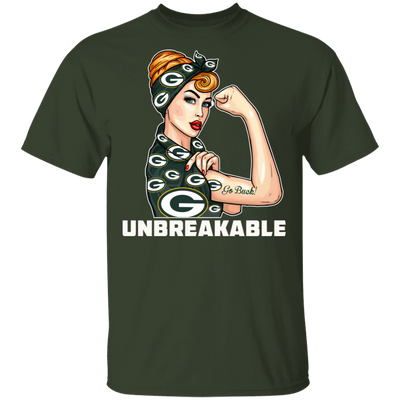 Beautiful Girl Unbreakable Go Green Bay Packers T Shirt