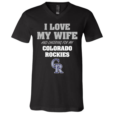 I Love My Wife And Cheering For My Colorado Rockies T Shirts