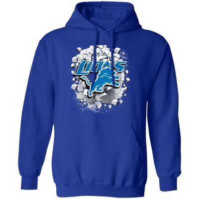 Colorful Earthquake Art Detroit Lions T Shirt