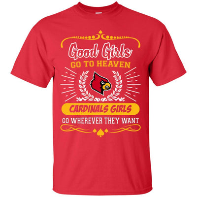 Good Girls Go To Heaven Louisville Cardinals Girls T Shirts