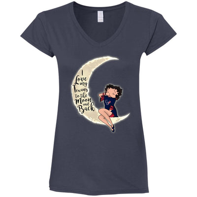 BB I Love My Houston Texans To The Moon And Back T Shirt - Best Funny Store