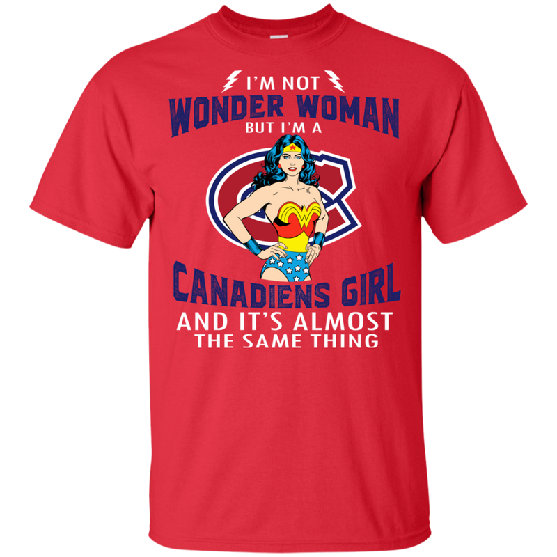 I'm Not Wonder Woman Montreal Canadiens T Shirts