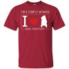 I'm A Simple Woman - Pug T Shirts