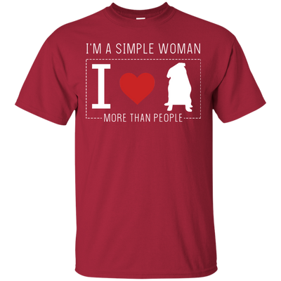 I'm A Simple Woman - Pug T Shirts