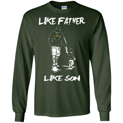 Happy Like Father Like Son Minnesota Wild T Shirts